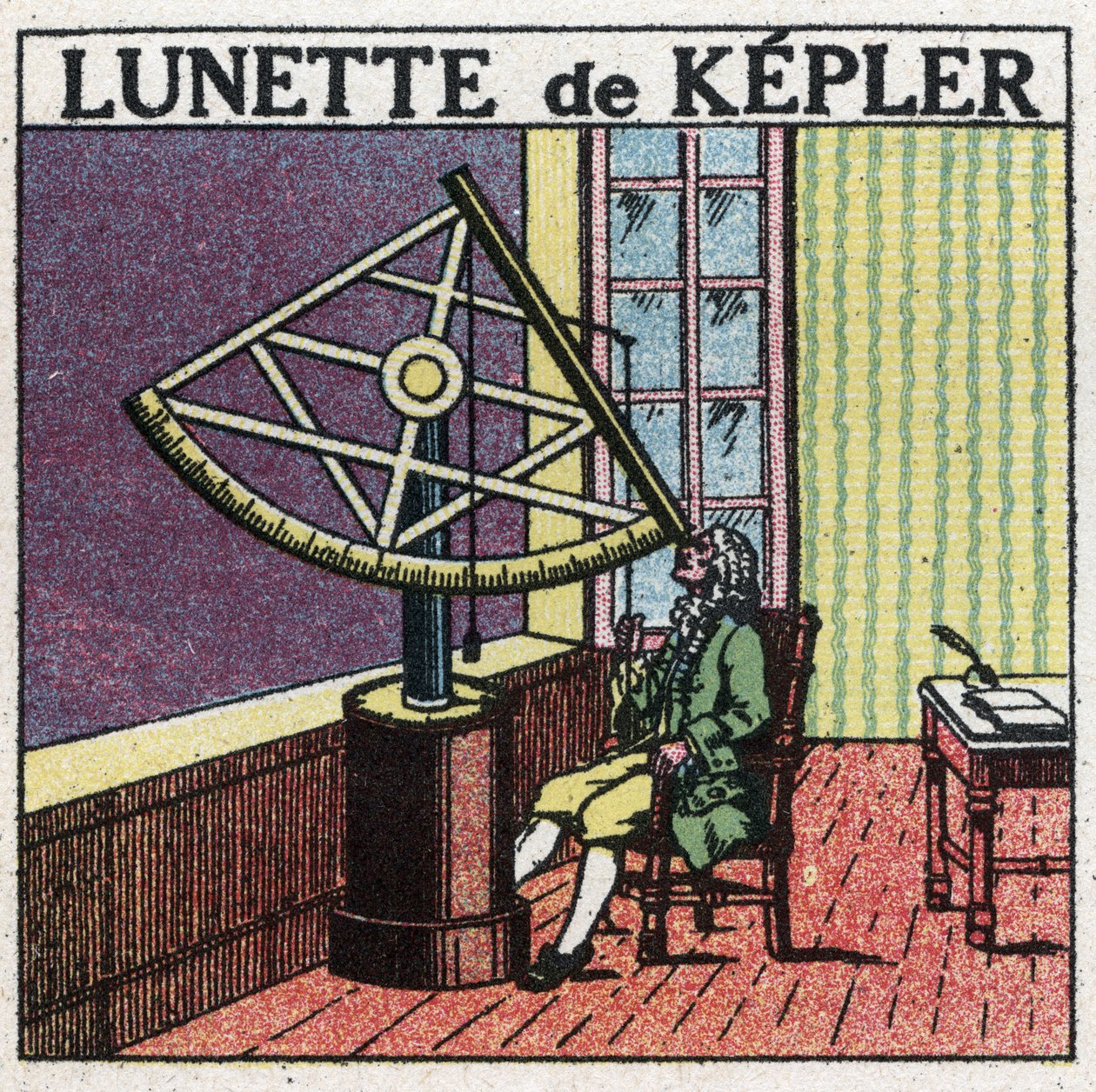De eerste optische instrumenten: astronomische kijker door Johannes Kepler (1571-1630) uitgevonden rond 1615 door Anonymous Anonymous