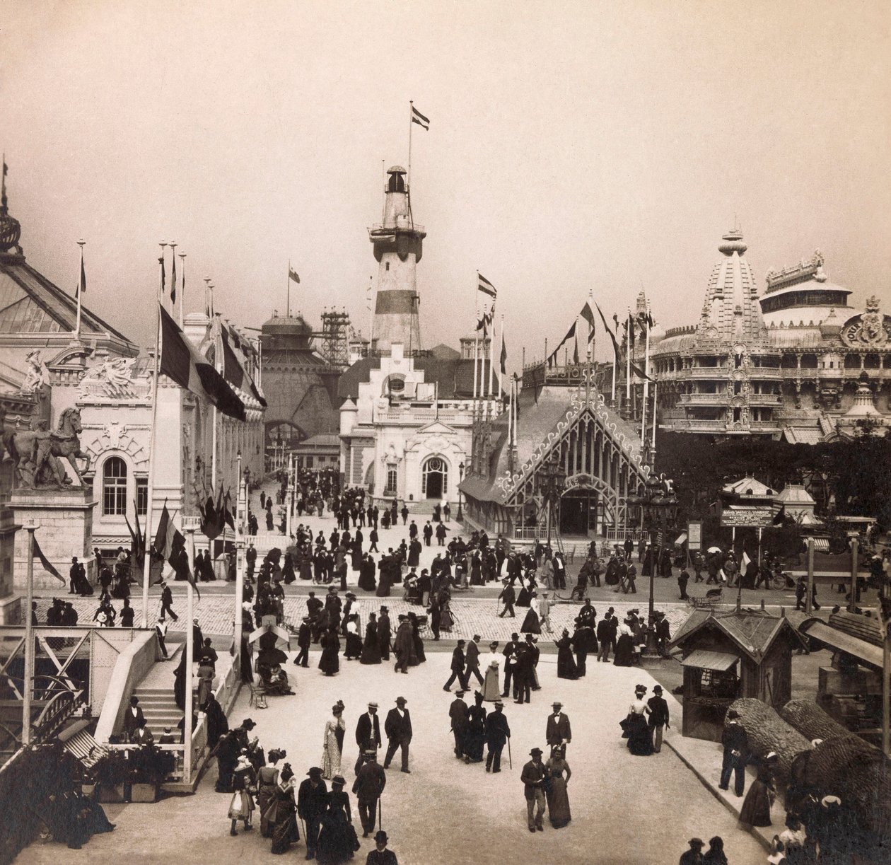 Wereldtentoonstelling van 1900 in Parijs: Paviljoen van de handelsvaart - Privécollectie door Anonymous Anonymous