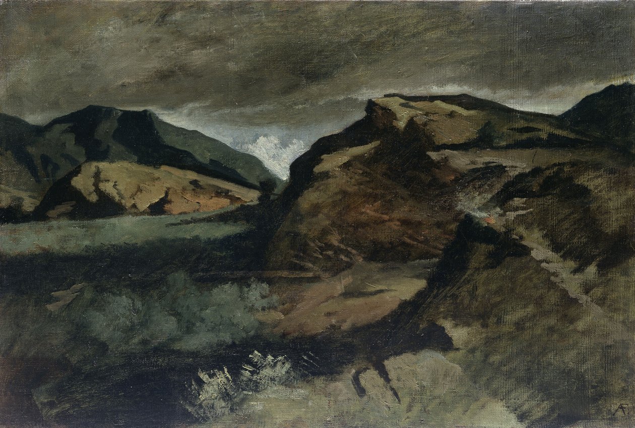 Heroïsch landschap door Anselm Feuerbach
