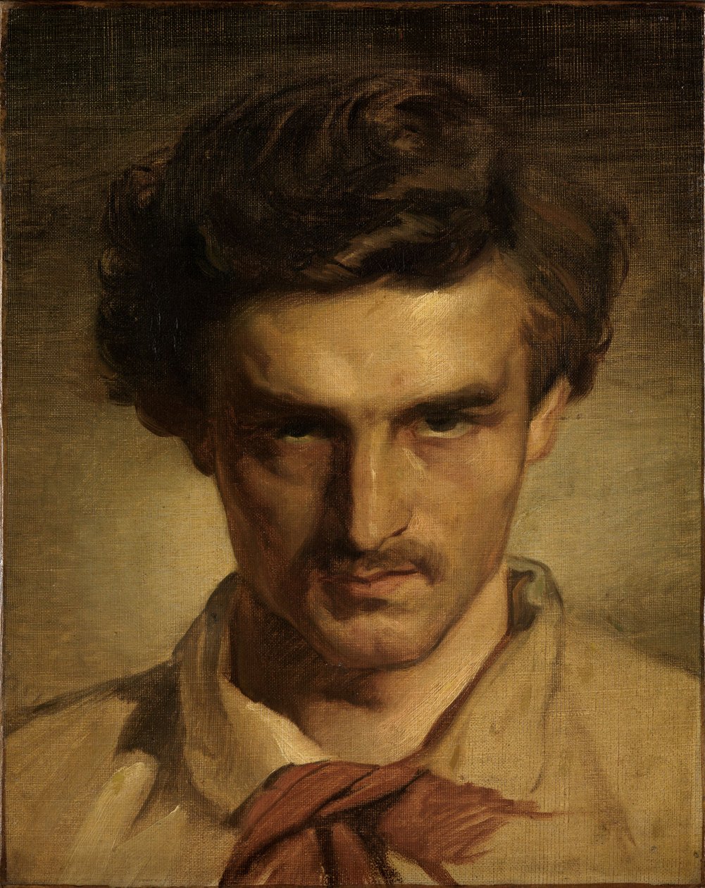 Jeugdig zelfportret door Anselm Feuerbach