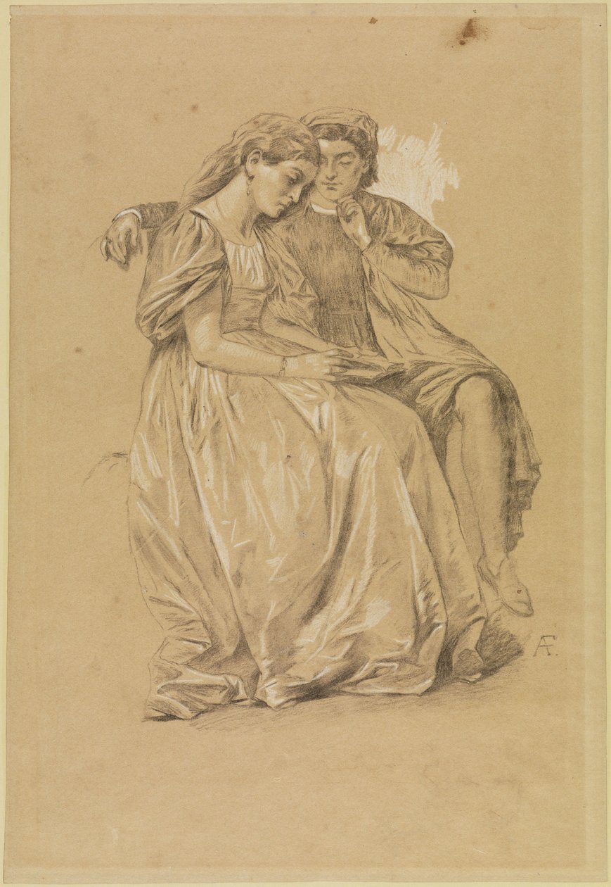 Paolo en Francesca (kopie) door Anselm Feuerbach