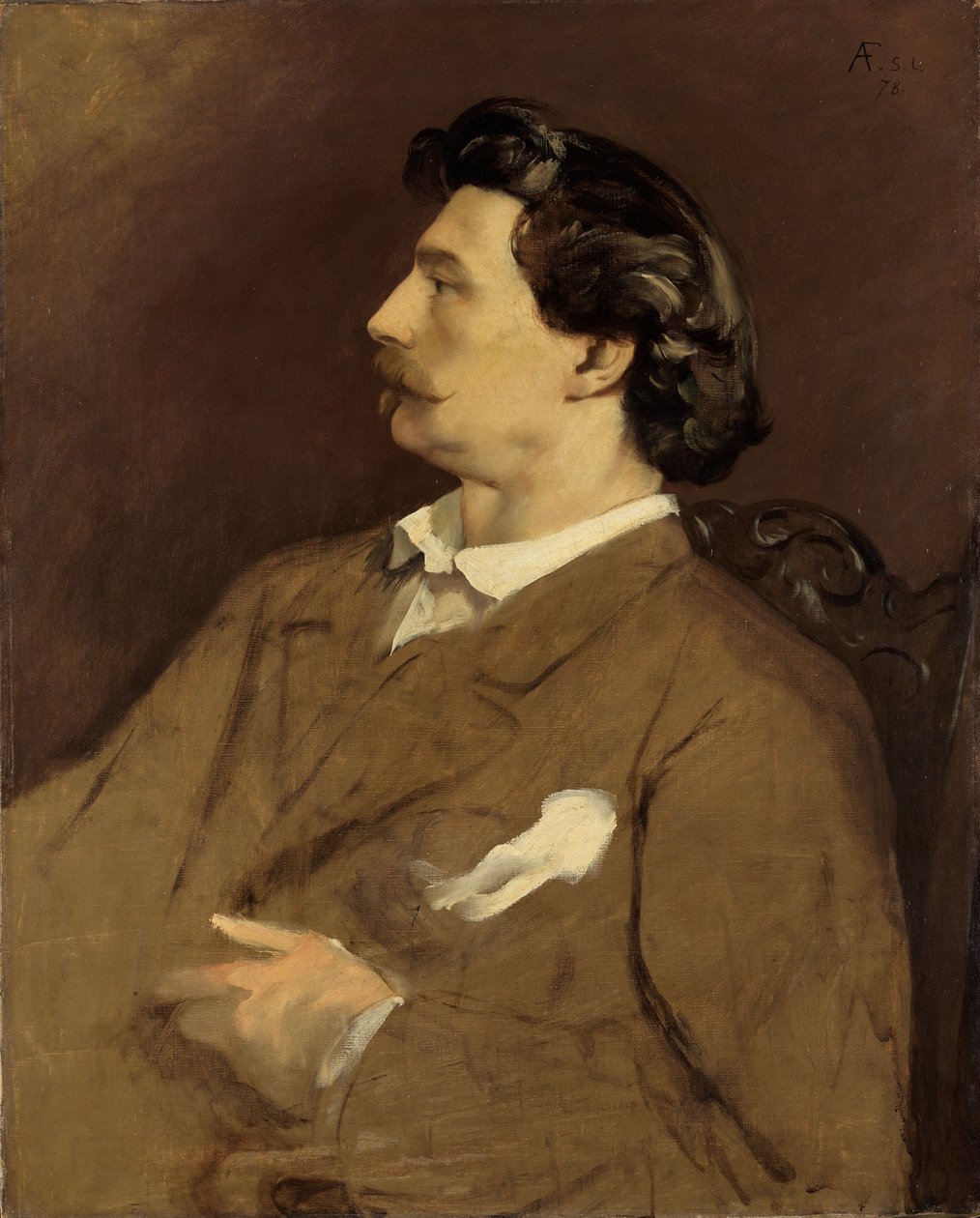 Zelfportret door Anselm Feuerbach
