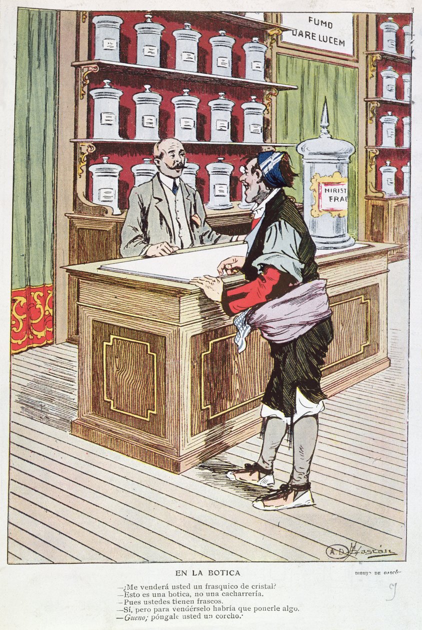 Spaanse Apotheek door Anselmo Gascon de Gotor