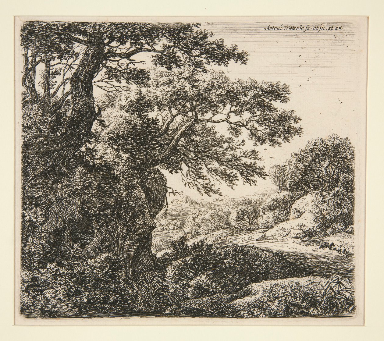 Le Dormeur au bord du chemin door Anthonie Waterloo