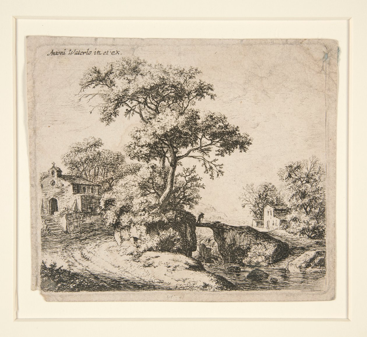 De Kapel met Trappen door Anthonie Waterloo