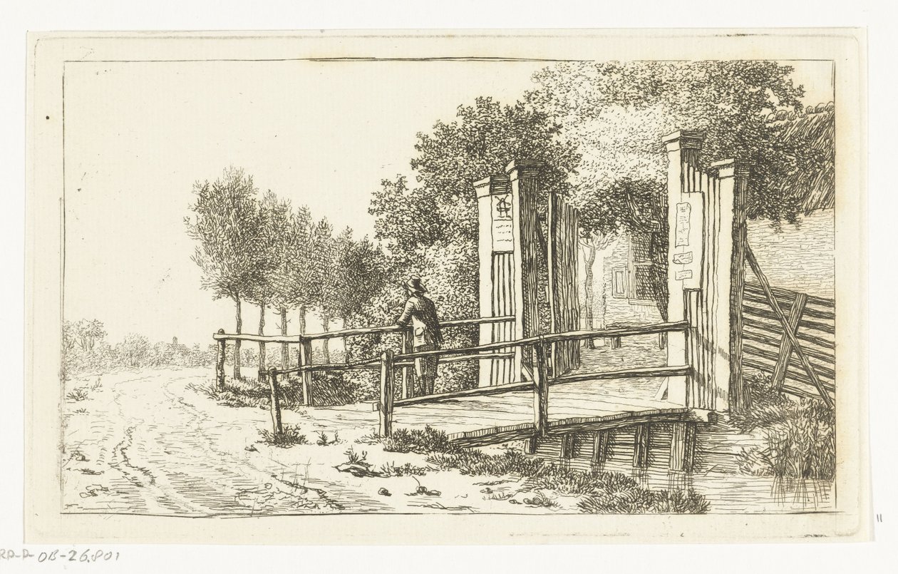 Hek van de herberg het Molentje aan de Amstel door Anthonie van den Bos