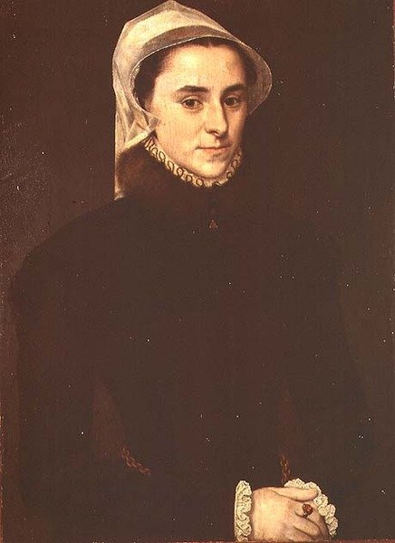 Portret van Jeanne Lullier door Anthonis Mor van Dashorst