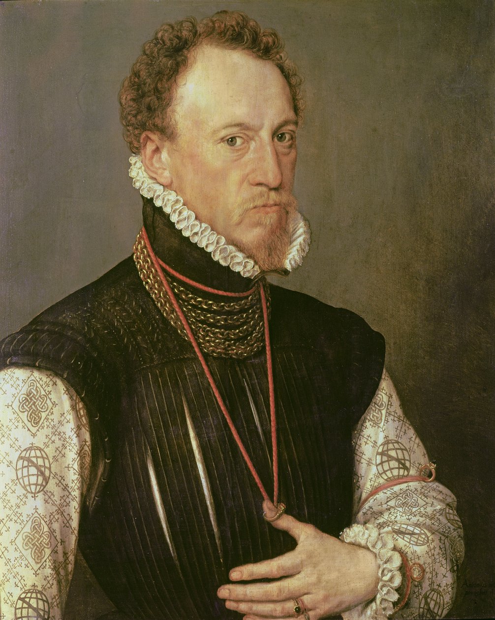 Sir Henry Lee (1533-1611), 1568 door Anthonis van Dashorst Mor