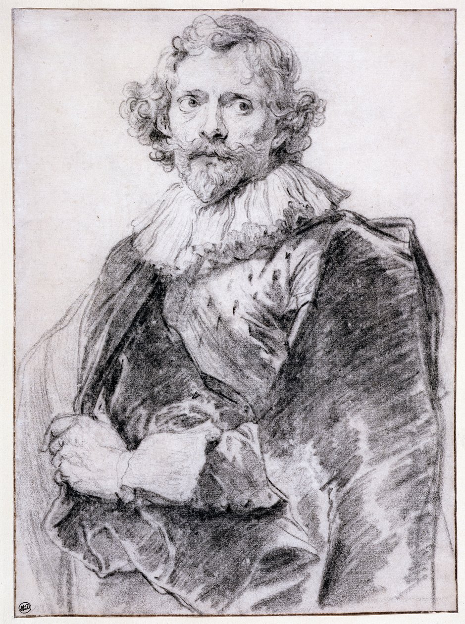 Portret van Lucas Vorsterman (1595-1675), ca. 1631 door Anthony van Dyck