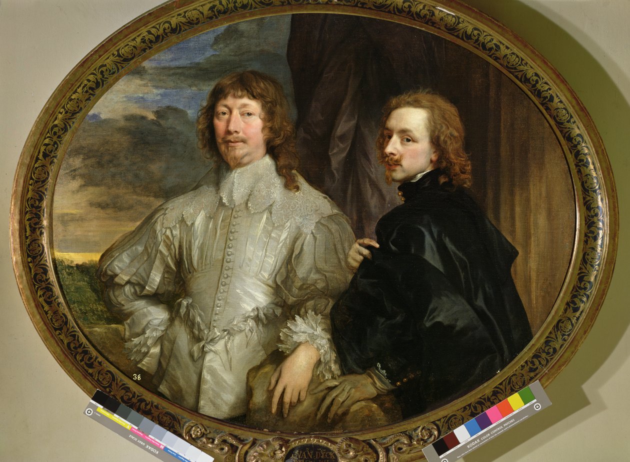 Sir Endymion Porter en de Kunstenaar, c.1635 door Anthony van Dyck