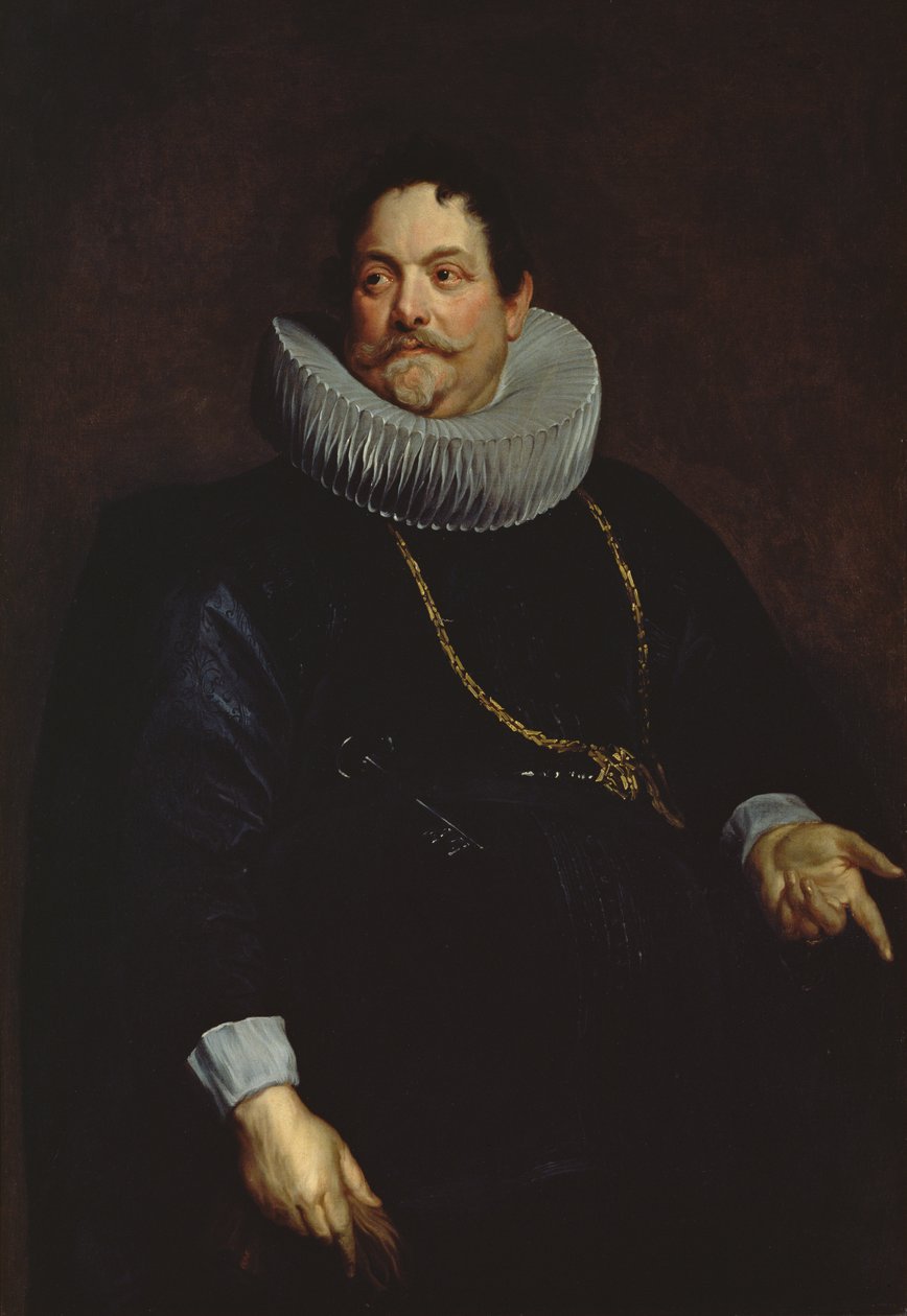 Portret van een ridder (Giovanni di Monfort) door Anthony van Dyck