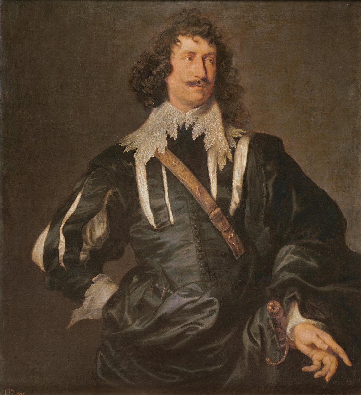 Portret van een man door Anthony van Dyck