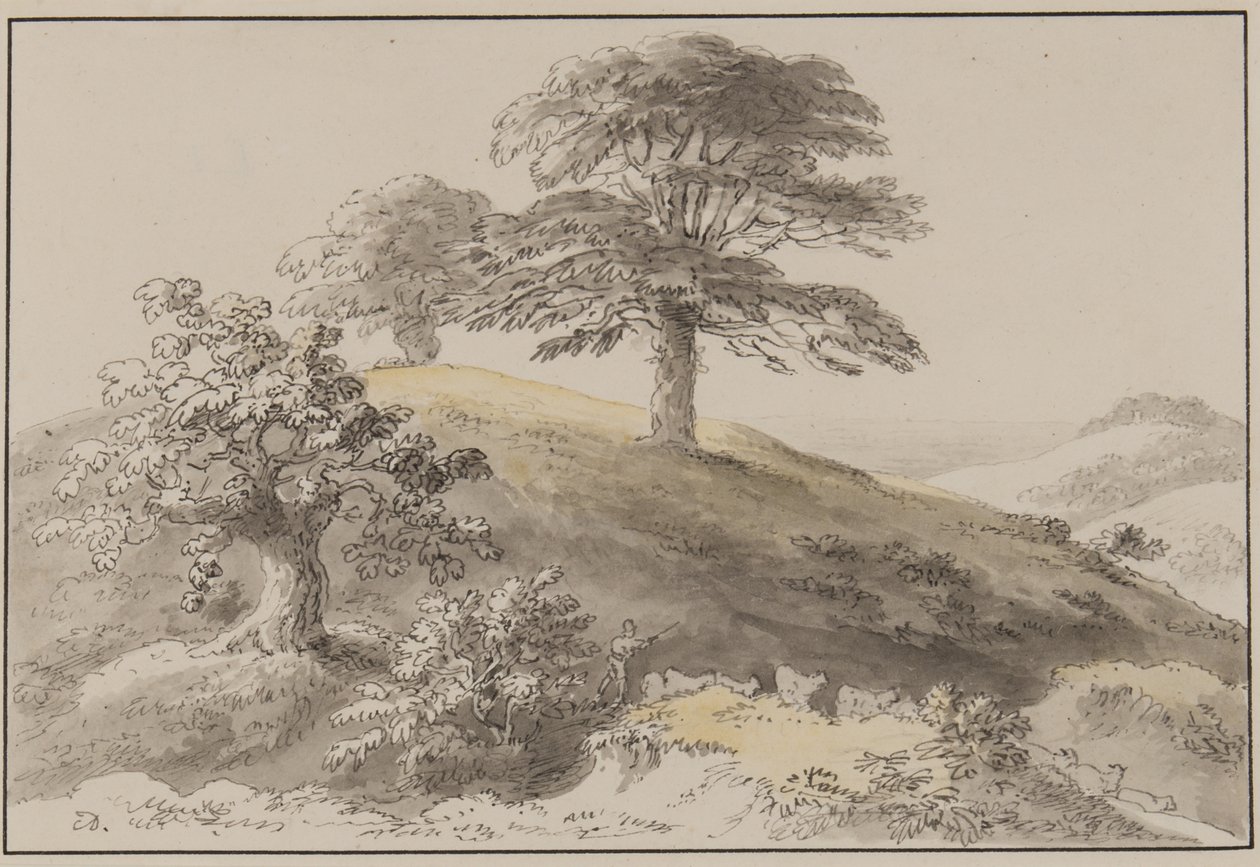 Sussex: In de buurt van St Marthas, Albury door Anthony Devis