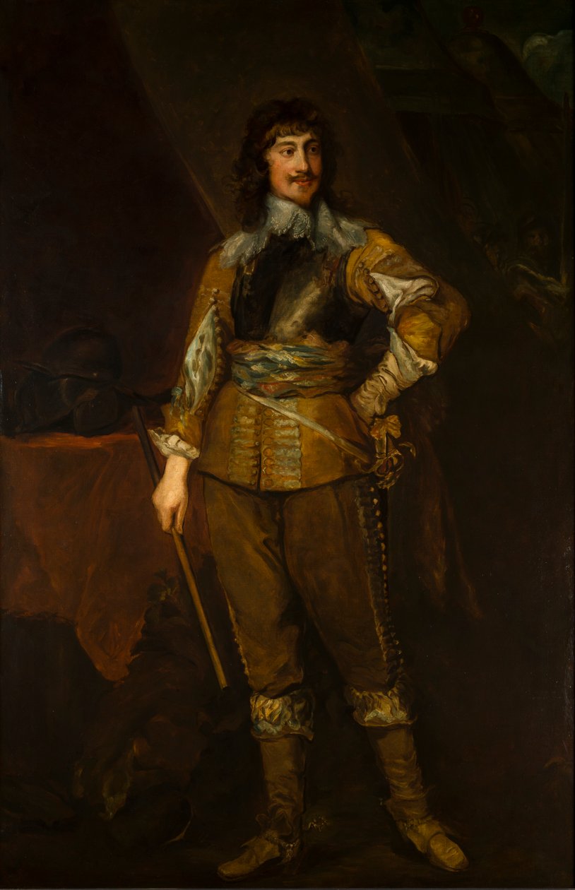 Portret van Mountjoy Blount, 1e graaf van Newport door Anthony van (after) Dyck