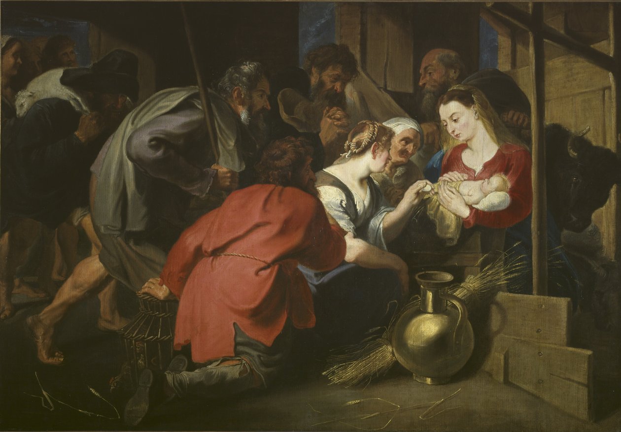 Aanbidding van de Herders door Anthony van (follower of) Dyck