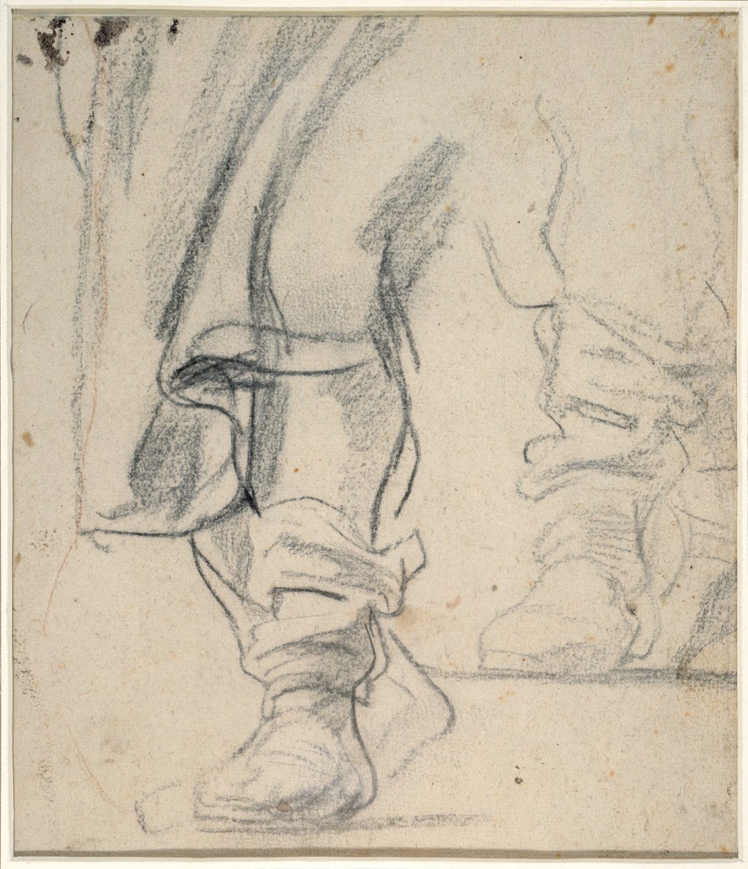 De laarzen en mantel van een man door Anthony van Dyck