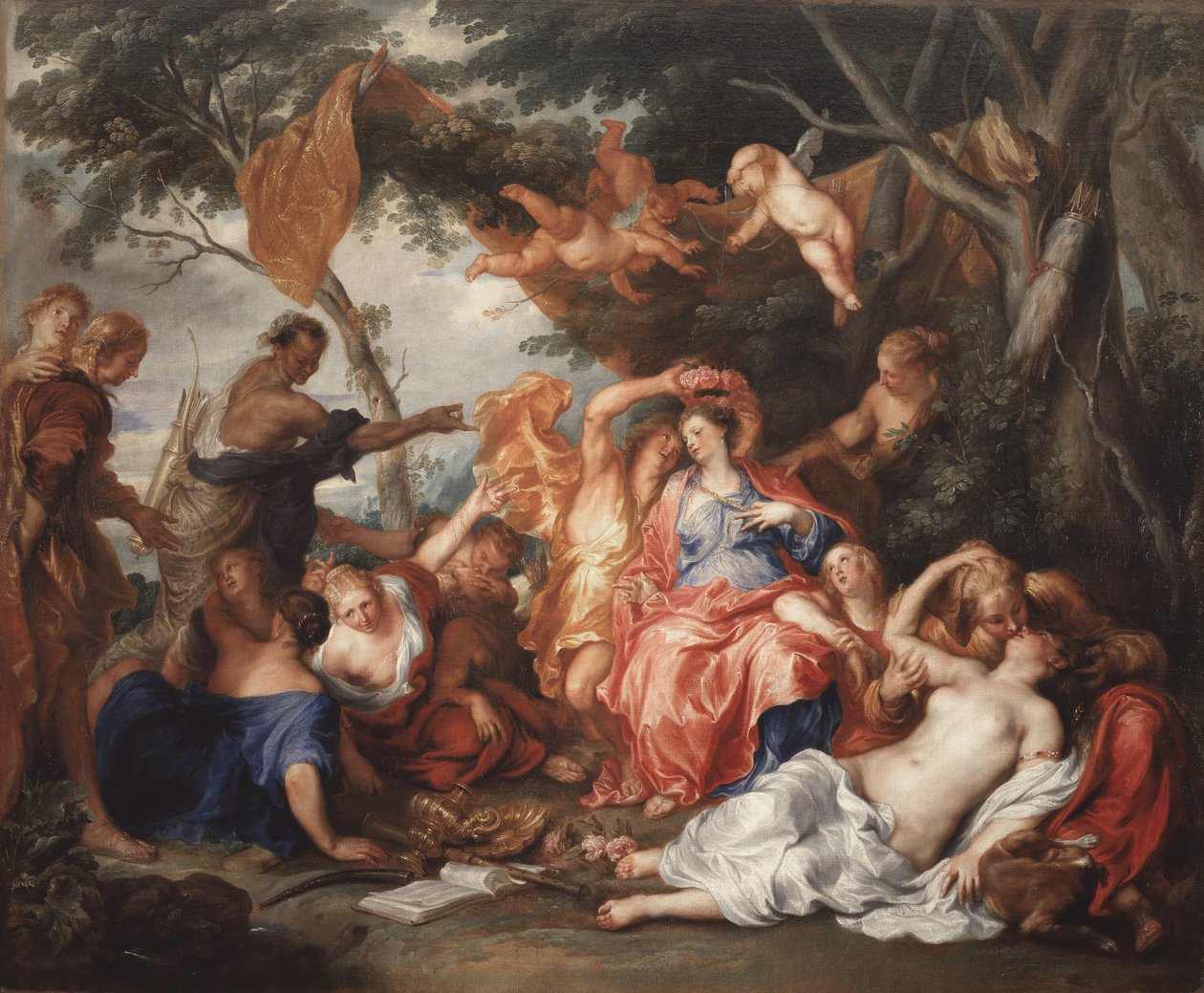 Amarillys en Mirtillo, ca. 1631-32 door Anthony van Dyck