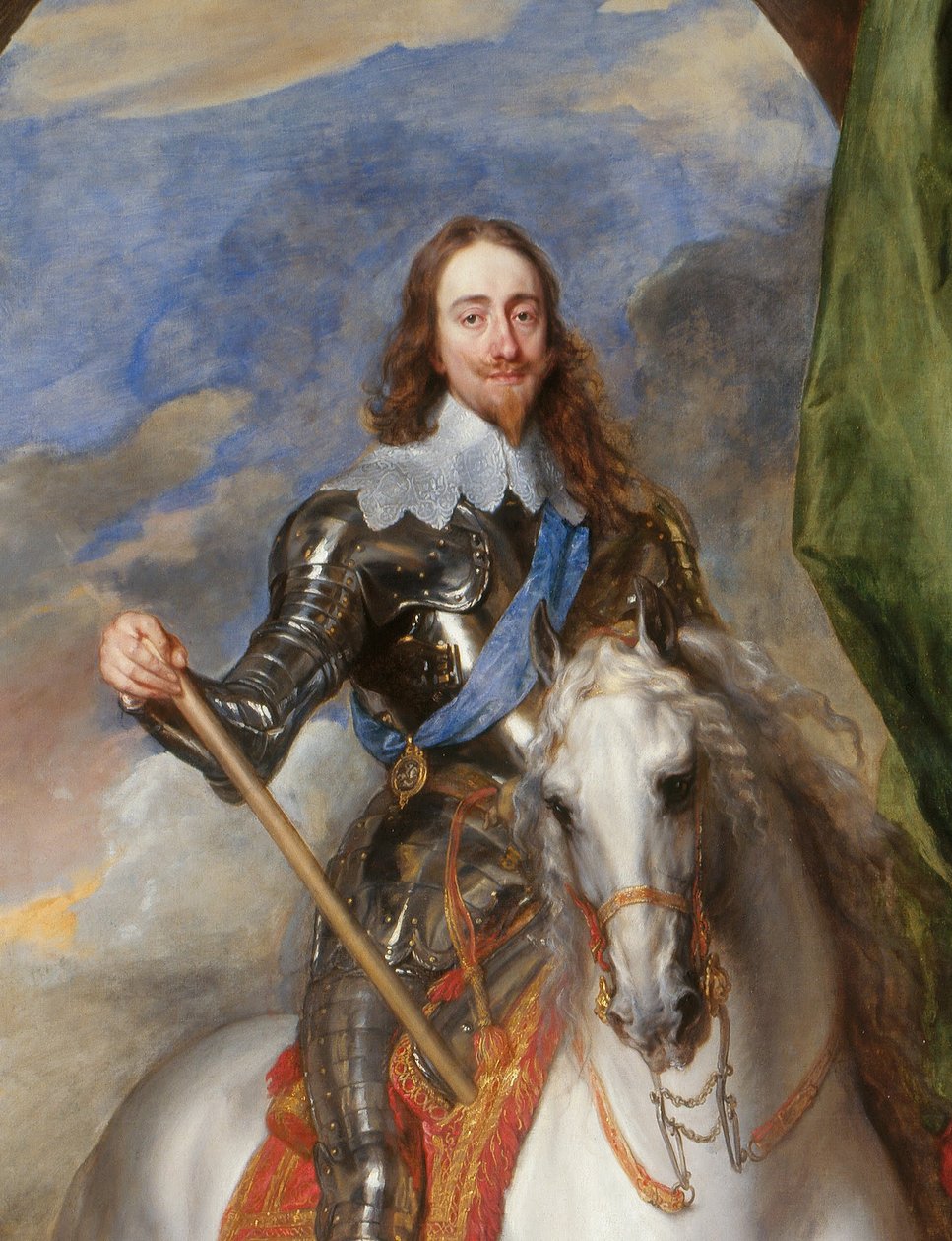 Karel I (1600-1649) met M. de St Antoine door Anthony van Dyck
