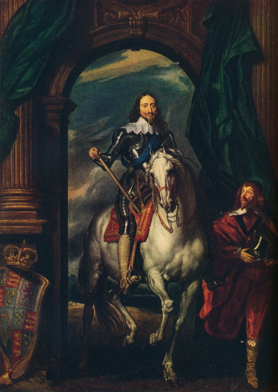 Karel I met M de St Antoine door Anthony van Dyck