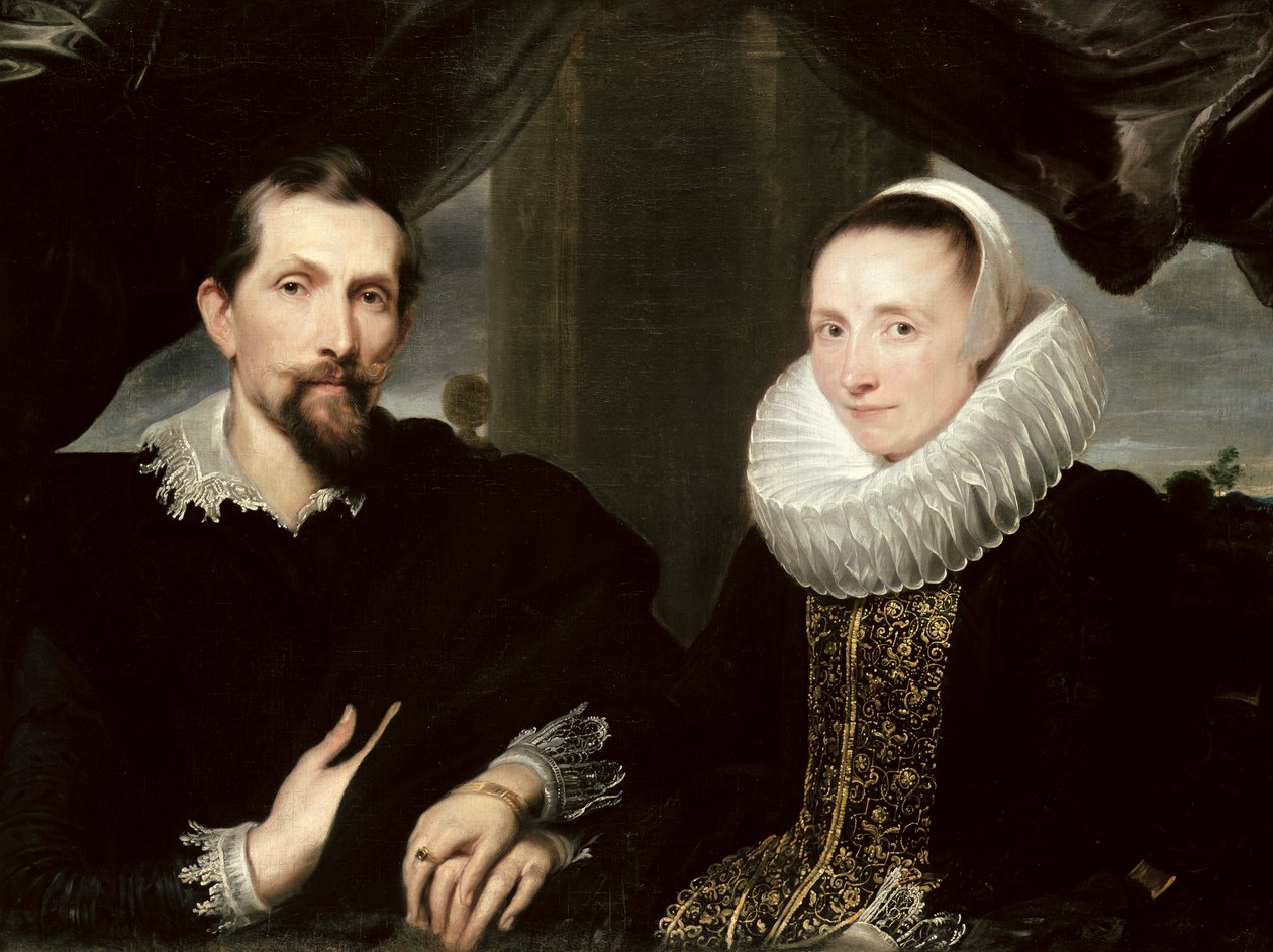 Dubbelportret van de schilder Frans Snyders en zijn vrouw Margaretha de Vos door Anthony van Dyck