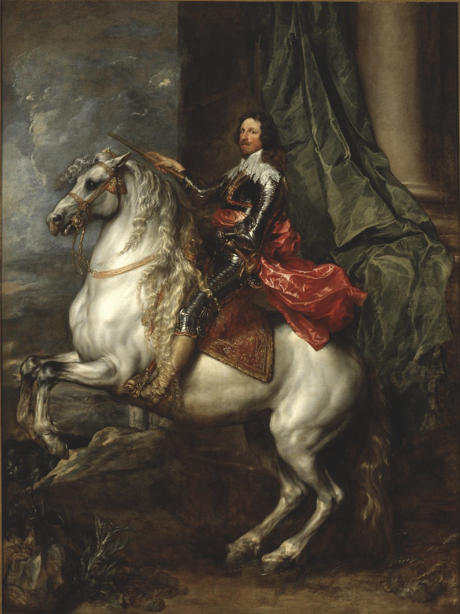 Ruiterportret van Thomas Francis van Savoye, Prins van Carignano door Anthony van Dyck
