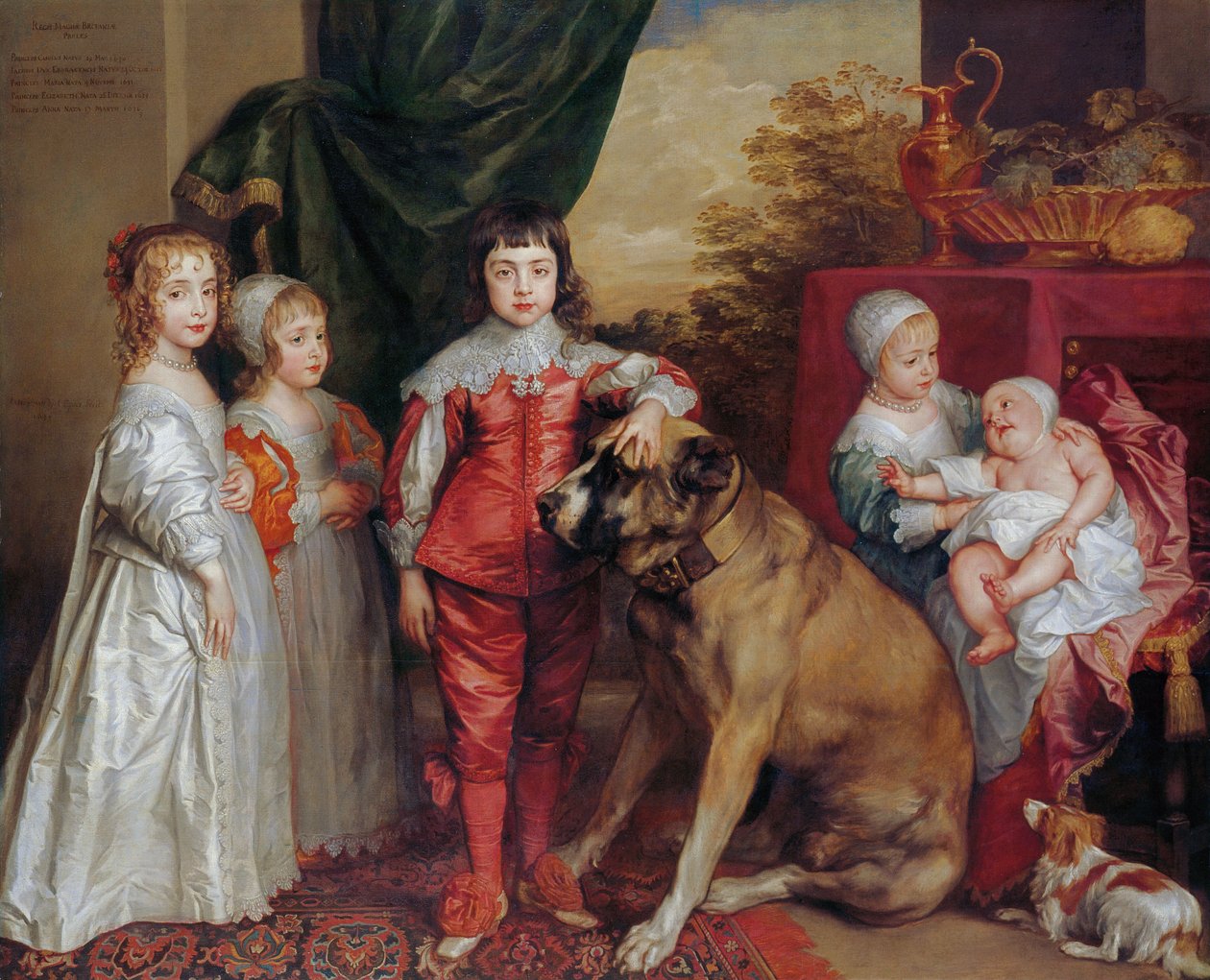 Vijf oudste kinderen van Charles I door Anthony van Dyck