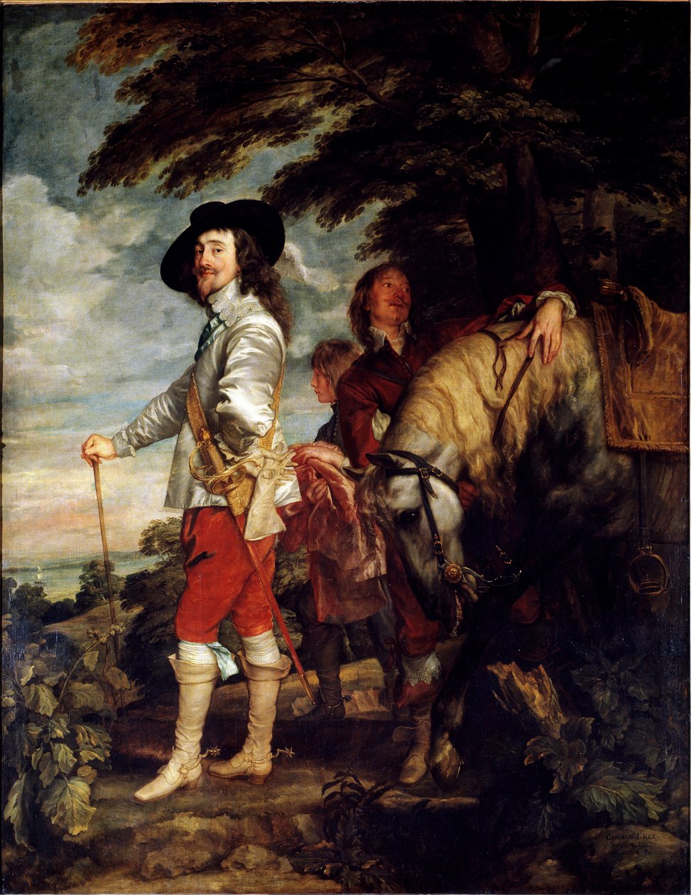 Volledig zelfportret van Karel I van Engeland, ook bekend als de koning op de jacht door Anthony van Dyck