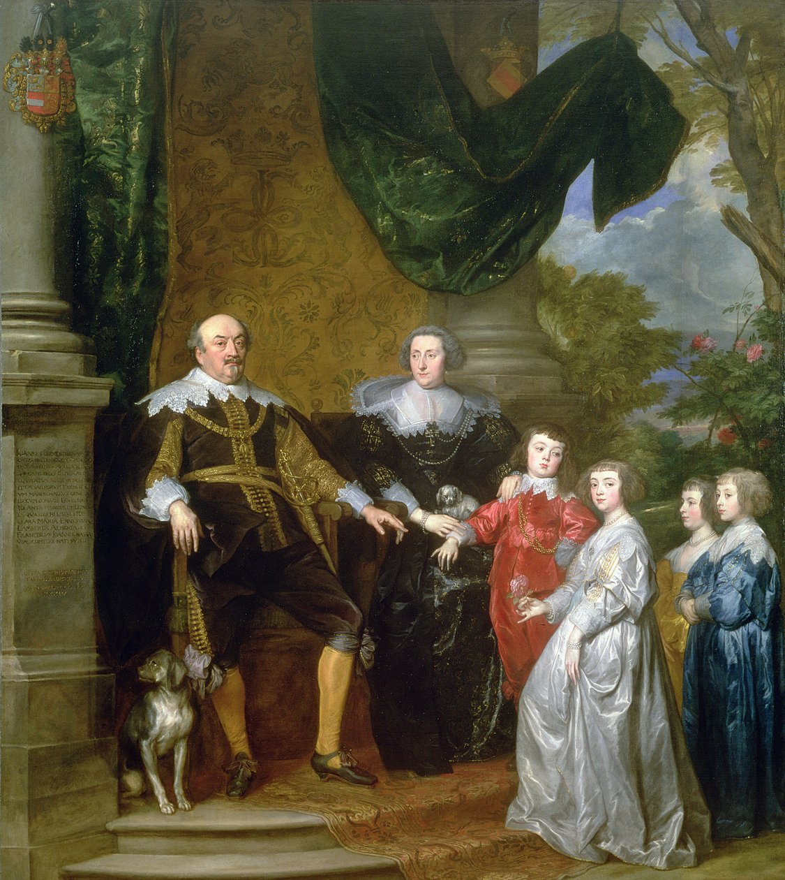Jan, Graaf van Nassau met zijn Familie door Anthony van Dyck