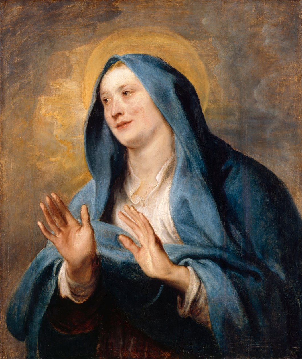 Maria als Mater Dei door Anthony van Dyck