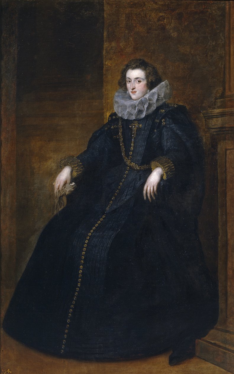 Policena Spínola, markiezin van Leganés door Anthony van Dyck