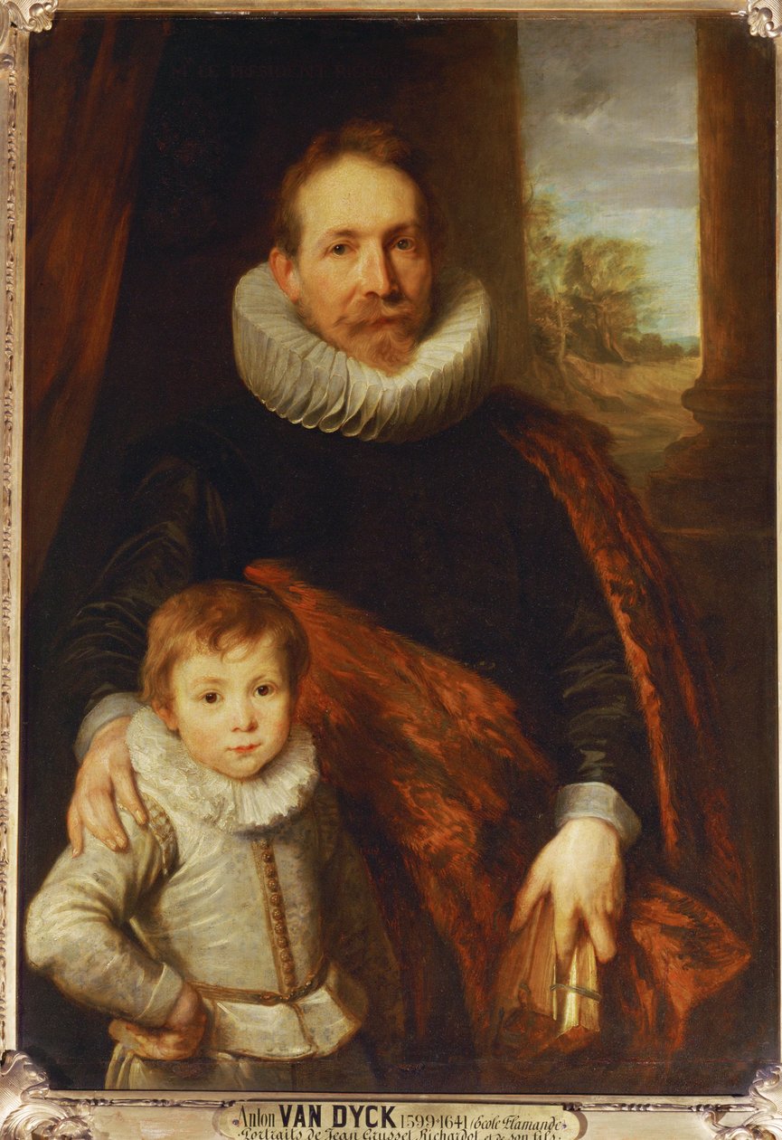 Portret van een vader en zoon, ook bekend als Guillaume Richardot ... door Anthony van Dyck