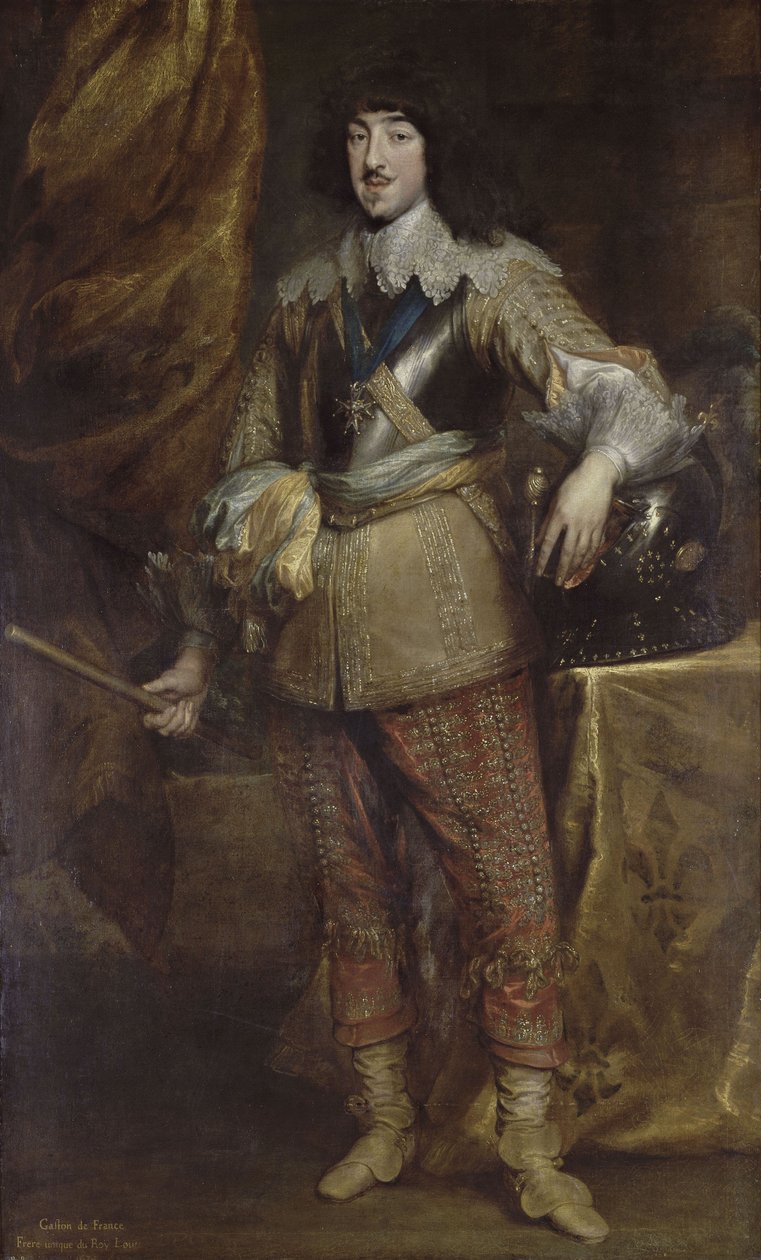 Portret van Gaston van Frankrijk, hertog van Orléans 1608-1660 door Anthony van Dyck