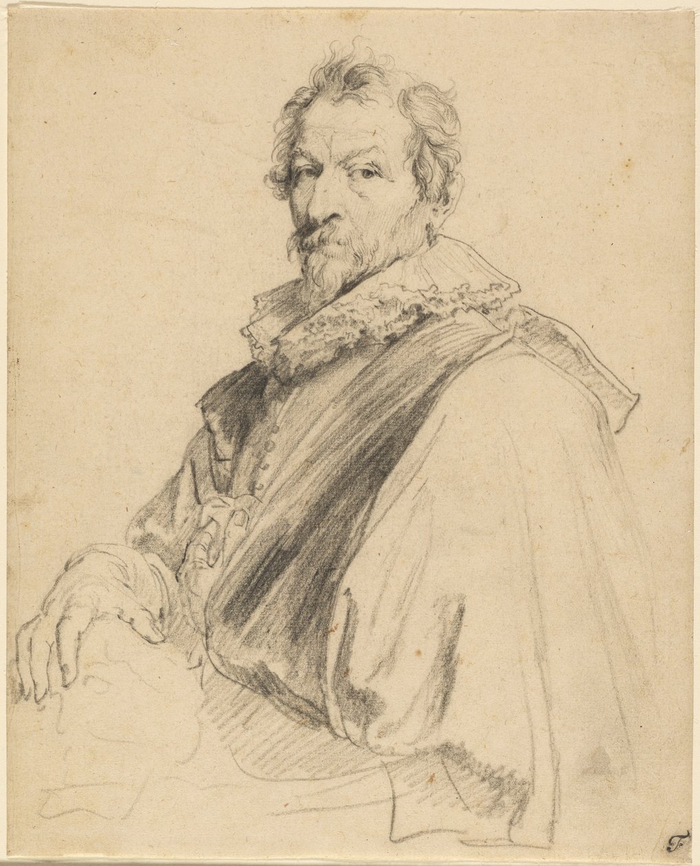 Portrait of Hendrick van Balen door Anthony van Dyck
