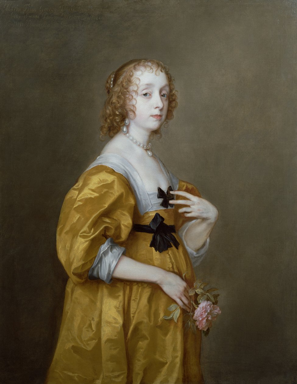 Portret van Mary Villiers (1622-85) Lady Herbert van Shurland door Anthony van Dyck