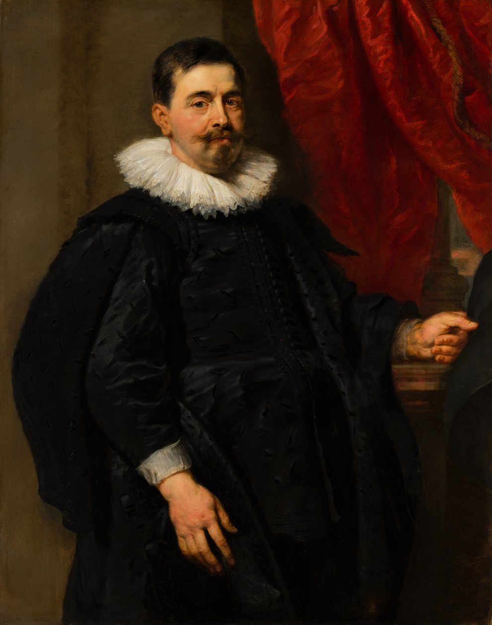 Portret van een man, mogelijk Peter van Hecke (1591-1645) door Anthony van Dyck
