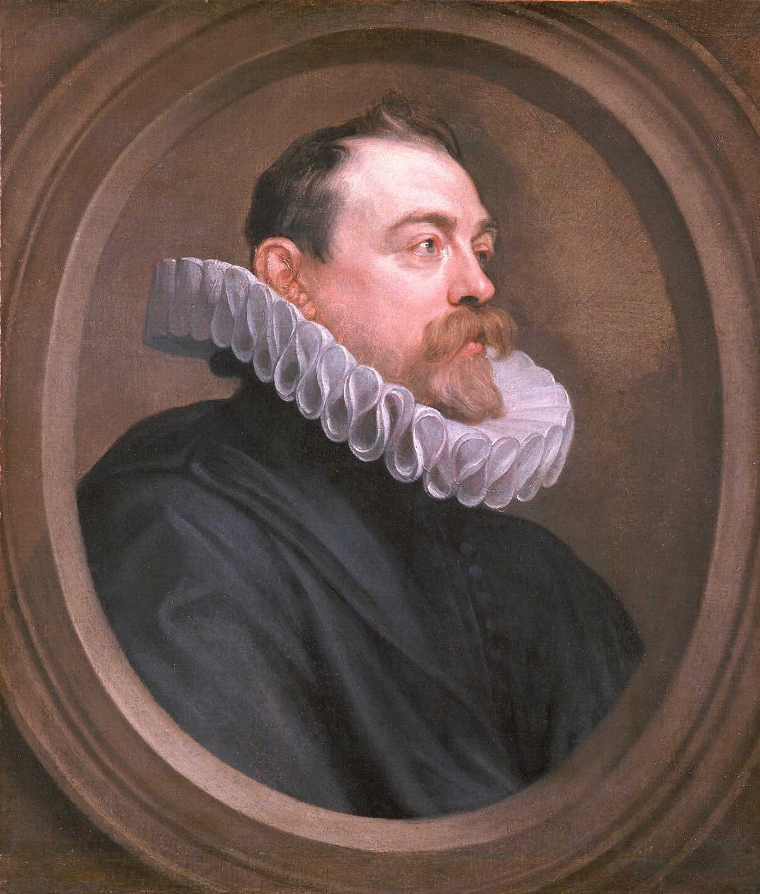Portret van een man, buste lengte door Anthony van Dyck