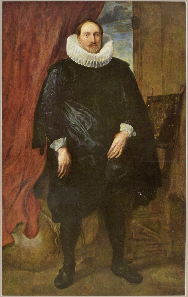 Portret van een man, mogelijk van de familie Vinck/Vincque door Anthony van Dyck