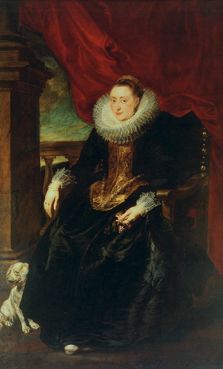 Portret van een vrouw, mogelijk Gertrudis Wiegers door Anthony van Dyck