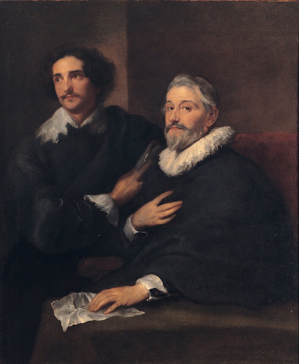 Portret van de broers de Wael, ca. 1620-1630 door Anthony van Dyck