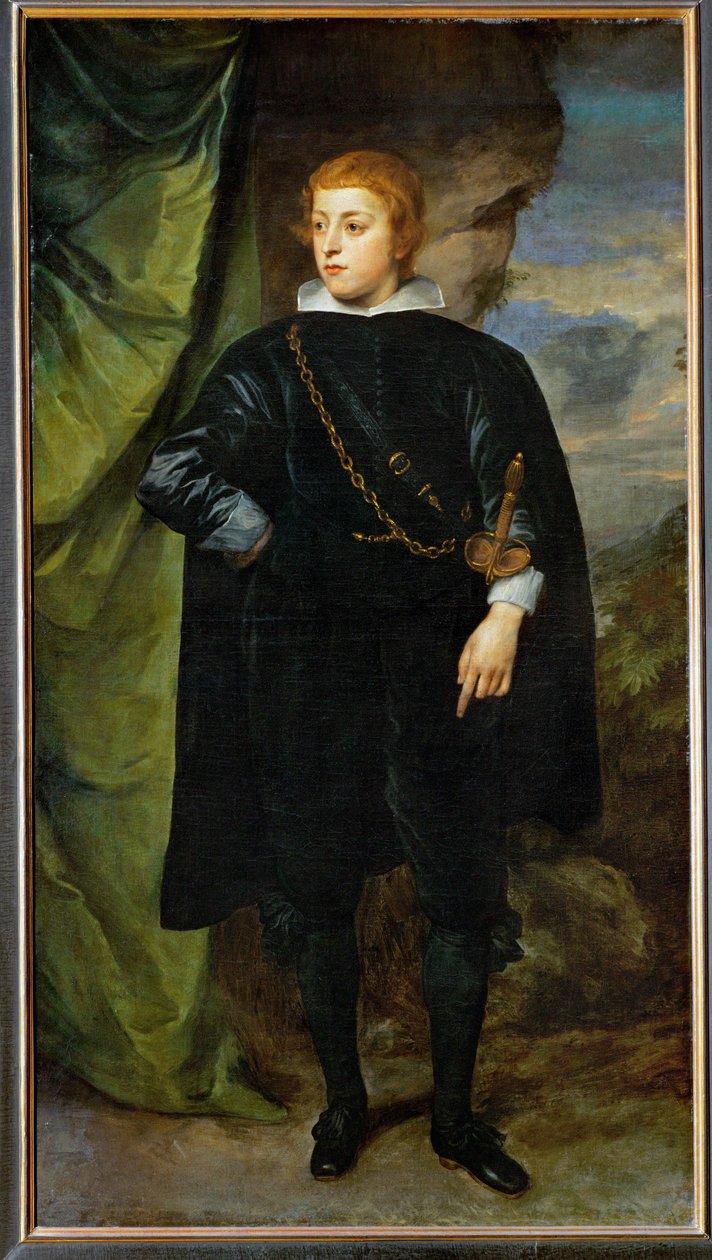 Prins Karl Ludwig van Palts, zoon van de "Winterkoning" Friedrich V (olieverf op doek) door Anthony van Dyck