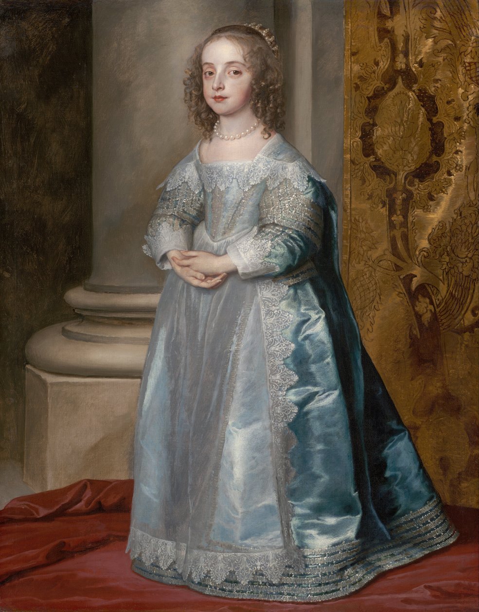 Prinses Mary, dochter van Charles I door Anthony van Dyck