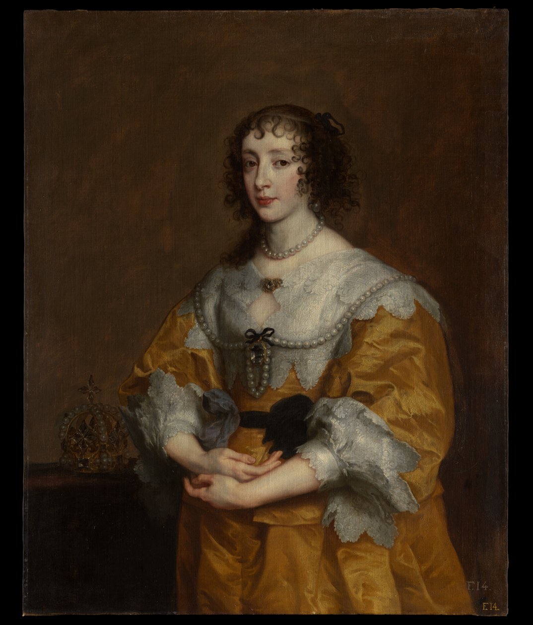 Koningin Henrietta Maria door Anthony van Dyck
