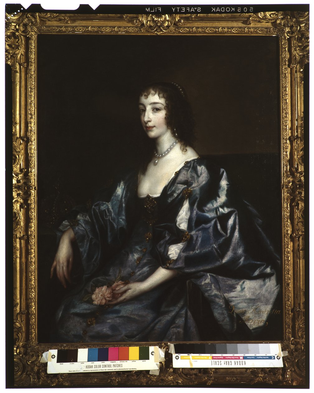 Koningin Henrietta Maria van Engeland, ca. 1636-38 door Anthony van Dyck