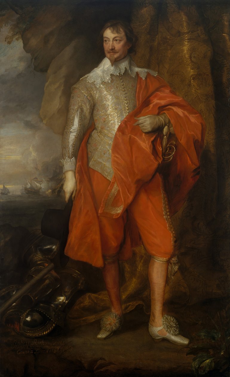 Robert Rich 1587-1658, Tweede Graaf van Warwick, ca. 1632-35 door Anthony van Dyck