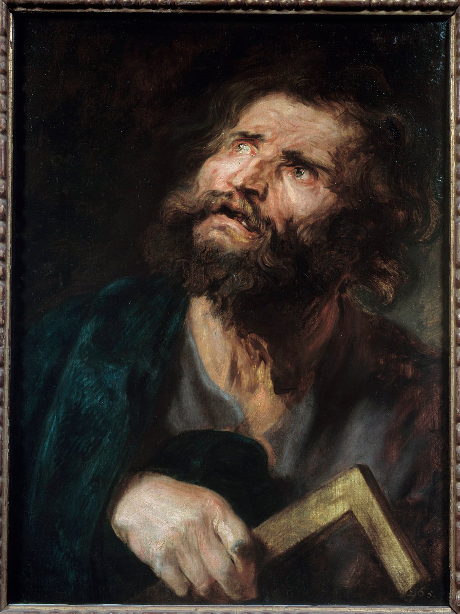 Sint Judas Weergave van de apostel Sint Judas Thaddeüs. Schilderij door Anton van Dyck (1599-1641) door Anthony van Dyck