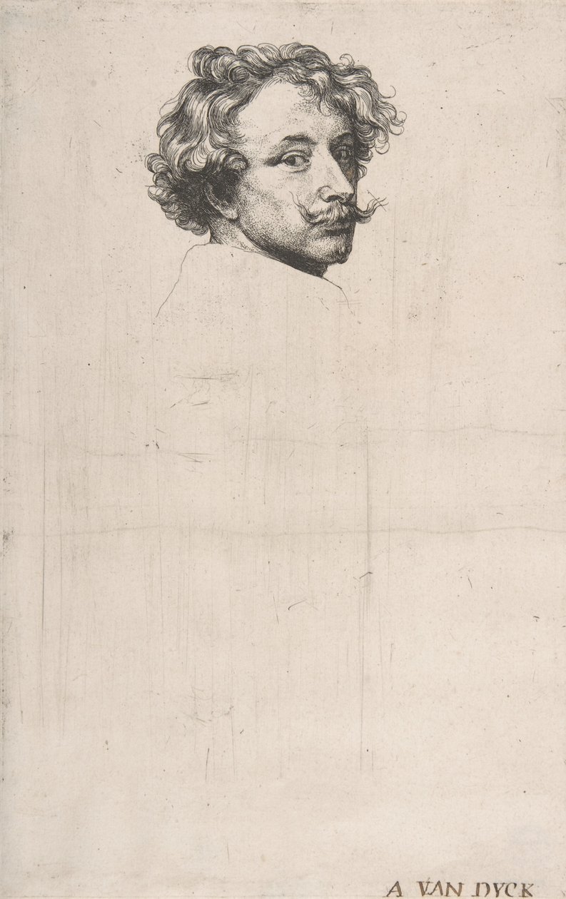Zelfportret, uit De Iconografie door Anthony van Dyck