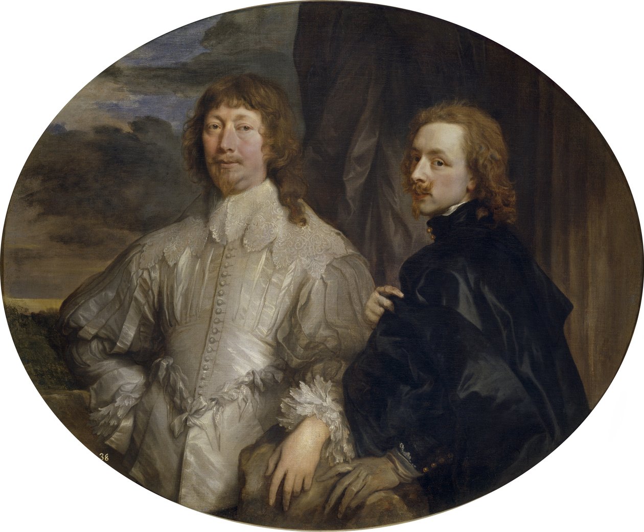 Sir Endymion Porter en Sir Anthony van Dyck door Anthony van Dyck