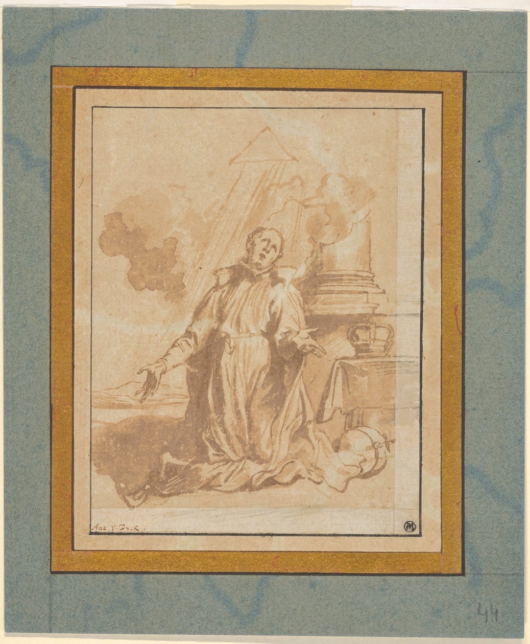 Der selige Aloysius Gonzaga in Ekstase door Anthony van Dyck