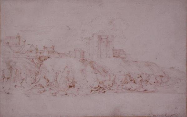De Ypres Toren, Rye, gezien vanuit het zuiden door Anthony van Dyck