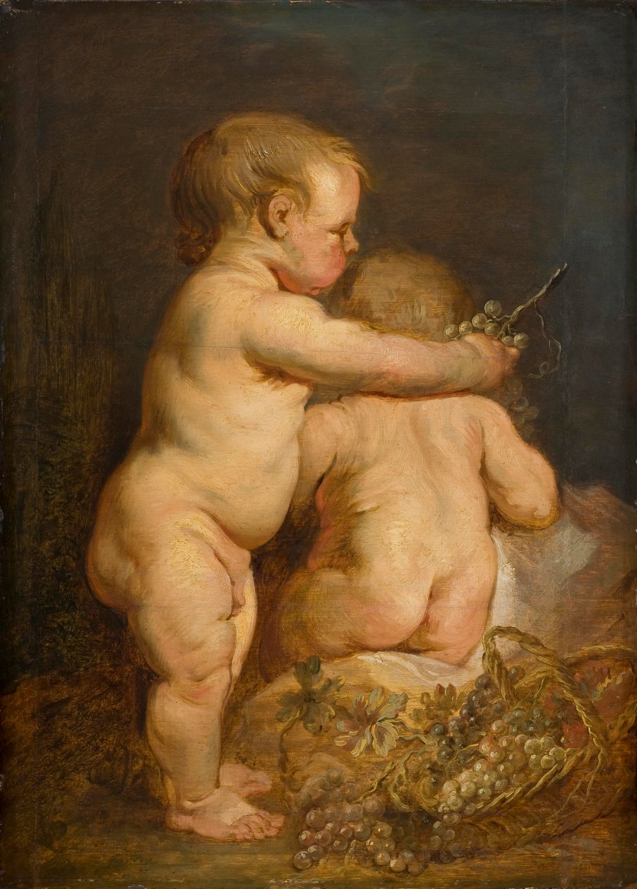 Twee Naakte Kinderen met Druiven, c.1630-40 door Anthony van Dyck